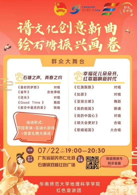 華南師范大學(xué)地理科學(xué)學(xué)院紅色宣講團(tuán)赴韶關(guān)石塘鎮(zhèn)開展專項(xiàng)調(diào)研